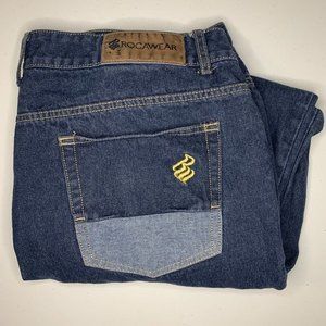 Roca Wear Jeans Men's 44 Classic Fit Baggy Y2K Vintage Denim Dark‎ Wash